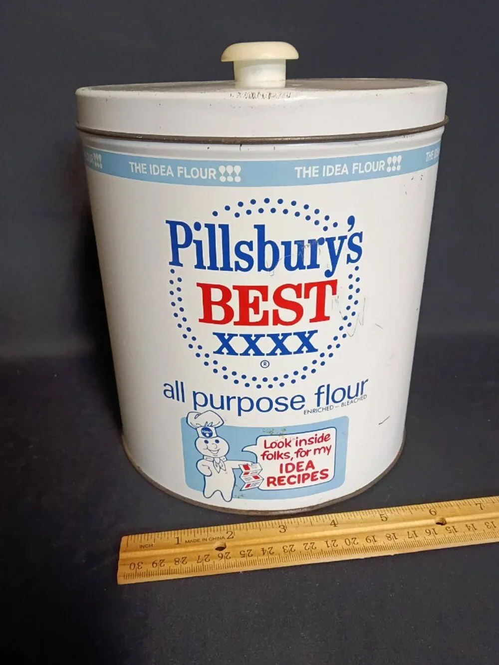 Vintage Regal Ware Advertising Canister Set Pillsbury Domino Maxwell House Tea